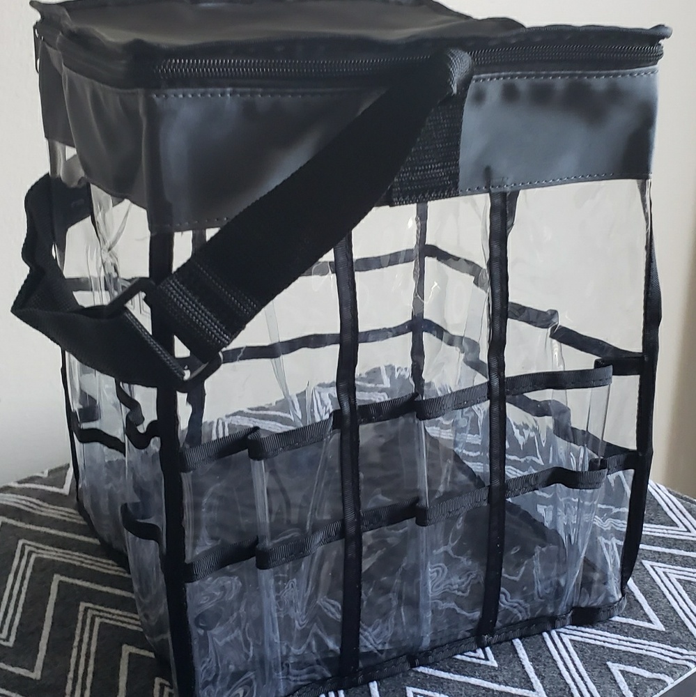 INGLOT Clear Makeup Set Bag w/ Pockets
